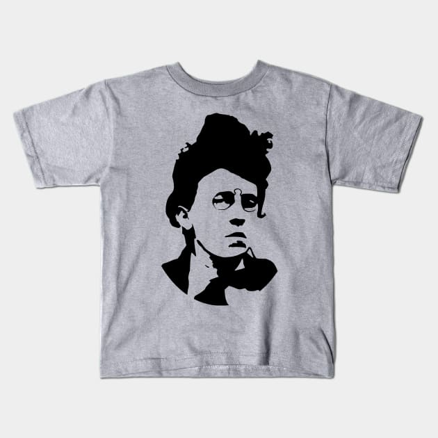 Emma Goldman Silhouette - Anarchist, Feminist, Socialist Kids T-Shirt by SpaceDogLaika
